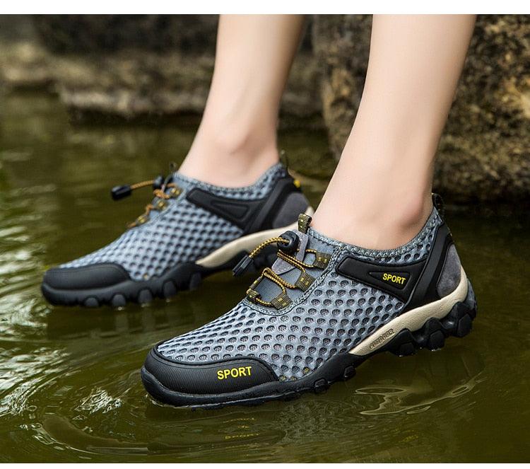 Herren Anti-Rutsch-Wander-Kletter-Wassersportschuhe Strandschuhe Barfuß-Surfschuhe Outdoor-Fluss-Upstream-Schnelltrocknende Barfuß-Strand-Sneaker Schwimm-Boot-Angel-Yoga-Fitnessstudio