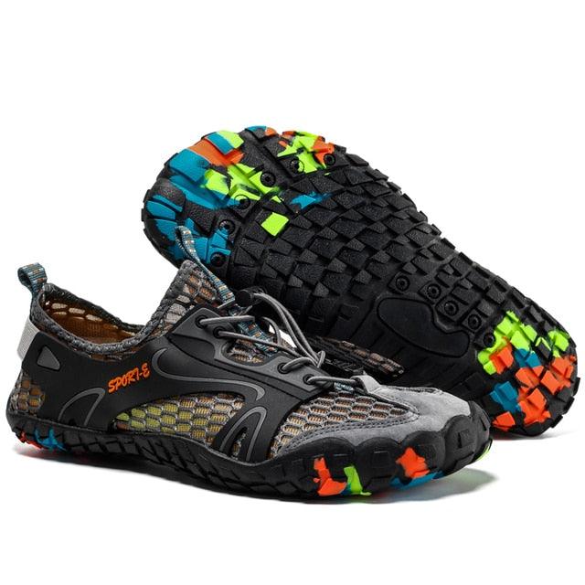 Herren Anti-Rutsch-Wander-Kletter-Wassersportschuhe Strandschuhe Barfuß-Surfschuhe Outdoor-Fluss-Upstream-Schnelltrocknende Barfuß-Strand-Sneaker Schwimm-Boot-Angel-Yoga-Fitnessstudio