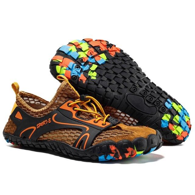 Herren Anti-Rutsch-Wander-Kletter-Wassersportschuhe Strandschuhe Barfuß-Surfschuhe Outdoor-Fluss-Upstream-Schnelltrocknende Barfuß-Strand-Sneaker Schwimm-Boot-Angel-Yoga-Fitnessstudio