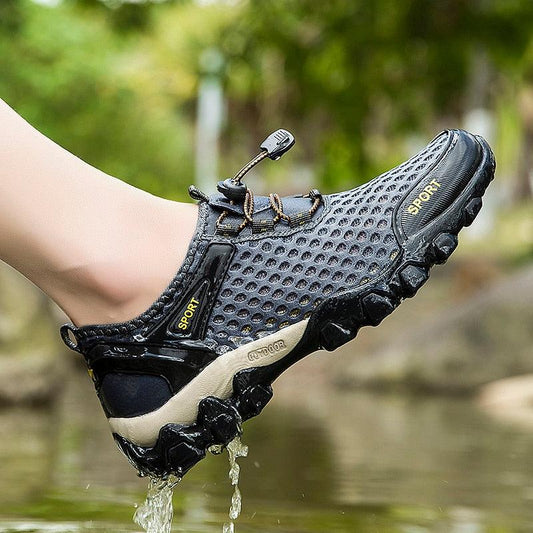 Herren Anti-Rutsch-Wander-Kletter-Wassersportschuhe Strandschuhe Barfuß-Surfschuhe Outdoor-Fluss-Upstream-Schnelltrocknende Barfuß-Strand-Sneaker Schwimm-Boot-Angel-Yoga-Fitnessstudio