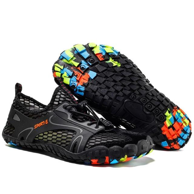 Herren Anti-Rutsch-Wander-Kletter-Wassersportschuhe Strandschuhe Barfuß-Surfschuhe Outdoor-Fluss-Upstream-Schnelltrocknende Barfuß-Strand-Sneaker Schwimm-Boot-Angel-Yoga-Fitnessstudio