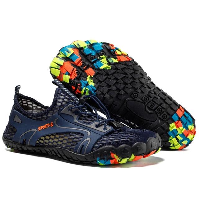 Herren Anti-Rutsch-Wander-Kletter-Wassersportschuhe Strandschuhe Barfuß-Surfschuhe Outdoor-Fluss-Upstream-Schnelltrocknende Barfuß-Strand-Sneaker Schwimm-Boot-Angel-Yoga-Fitnessstudio