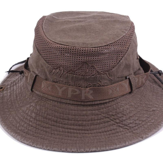Men's Outdoor Traveling Cap Summer Mesh Breathable Retro Cotton Bucket Hat Unisex Adult High Quality Hat Jungle Fishing Hats Novelty Dad's Beach Cap Bucket Hat For Fishing Summer Adjustable Hat - ThisandThatShoppe