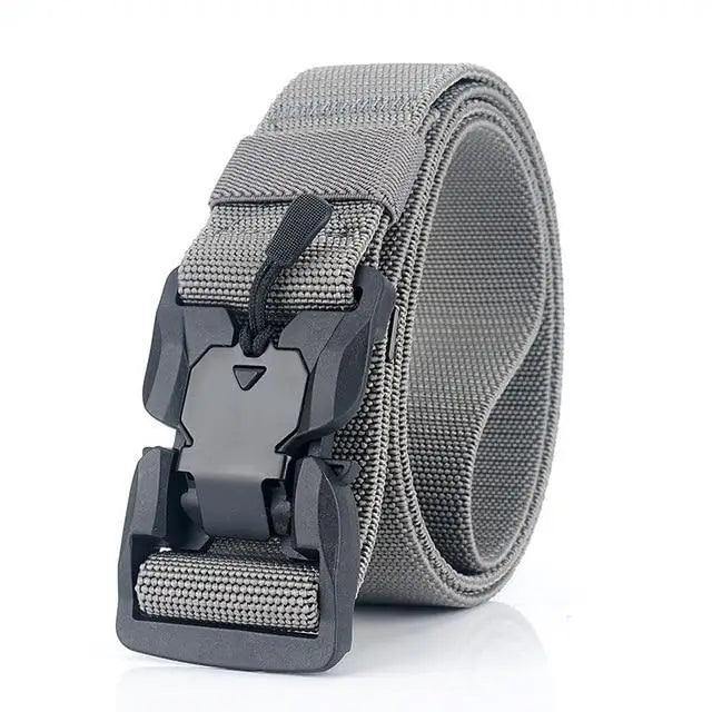 Men Tactical Quick Release Magnetic Buckle Belt Classic Soft Nylon Sports Duty Work Belts