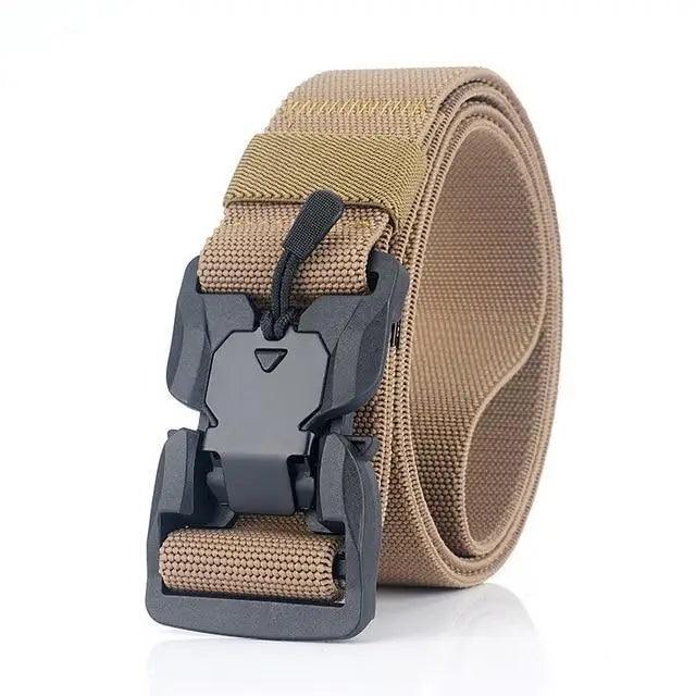Men Tactical Quick Release Magnetic Buckle Belt Classic Soft Nylon Sports Duty Work Belts
