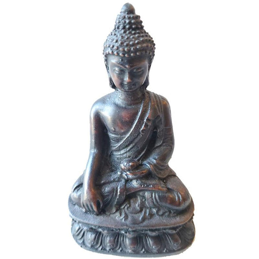 Mini statue de Bouddha en résine, petite décoration de méditation pour la maison