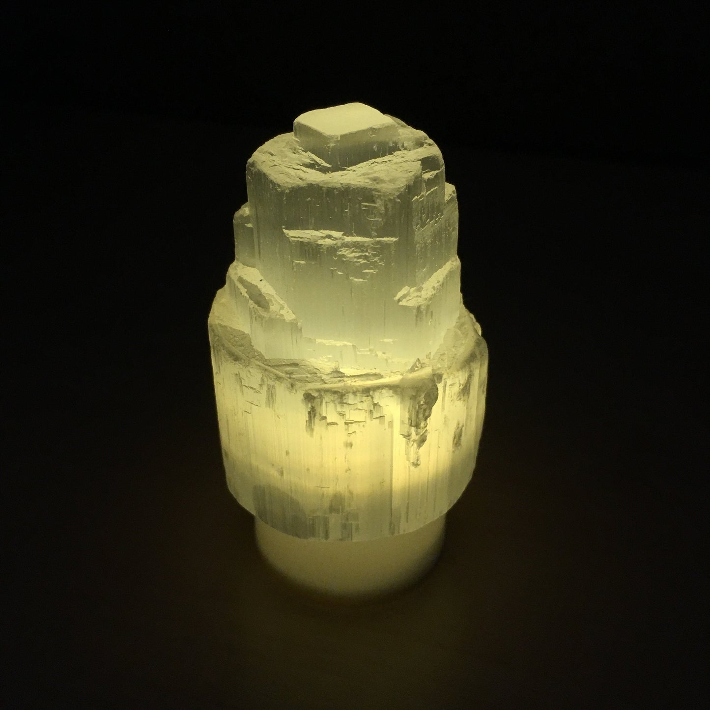 Mini Selenite Skyscraper Lamp Natural Crystal Nightlight