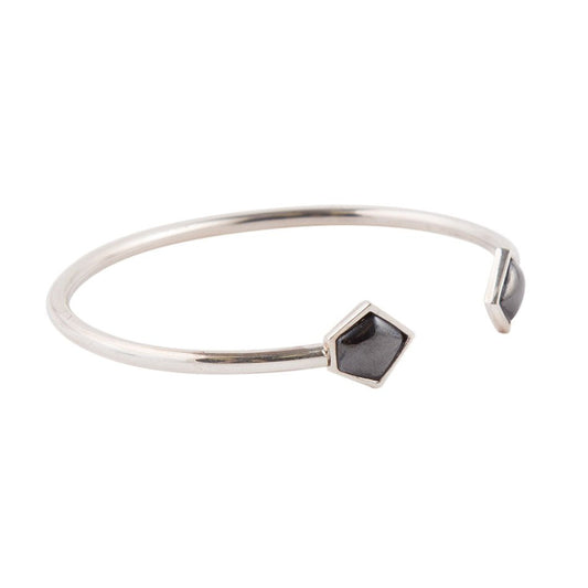 Mirror Image Hematite and Sterling Silver Bracelet