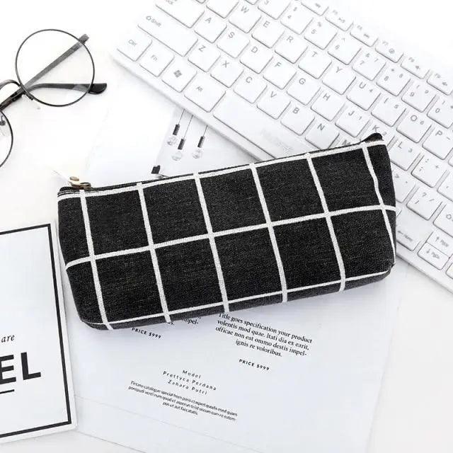 Modern Student Pencil Case Minimalist Simple Pen Bags Durable Zipper Pencil Cases For Office