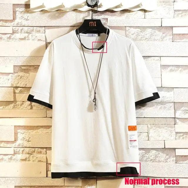 Moderne Sommer Kurzarm Neue Mode Weißes T-Shirt Streetwear One Piece Coole Hip Hop Rock Punk Herren Oberteile T-Shirt Kleidung Herren Grünes Oberteil Halbarm T-Shirt Herren Sommer Kurzarm Lockere Freizeitkleidung
