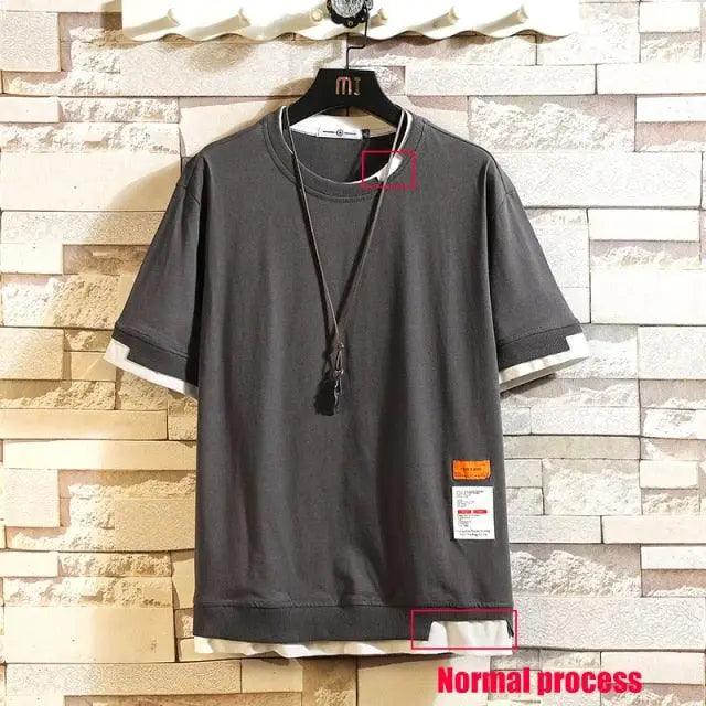 Moderne Sommer Kurzarm Neue Mode Weißes T-Shirt Streetwear One Piece Coole Hip Hop Rock Punk Herren Oberteile T-Shirt Kleidung Herren Grünes Oberteil Halbarm T-Shirt Herren Sommer Kurzarm Lockere Freizeitkleidung