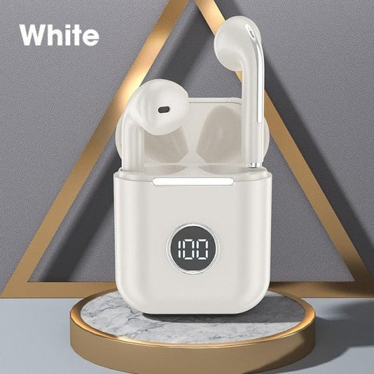 Modern White Wireless Bluetooth Headphones Waterproof HIFI-Sound Music Earphones For Outdoor Sport Workout Headset Sports Headphones Wireless Wearable Music Player Built-in Sweatproof Headphones With Charging Case Bluetooth 5.0