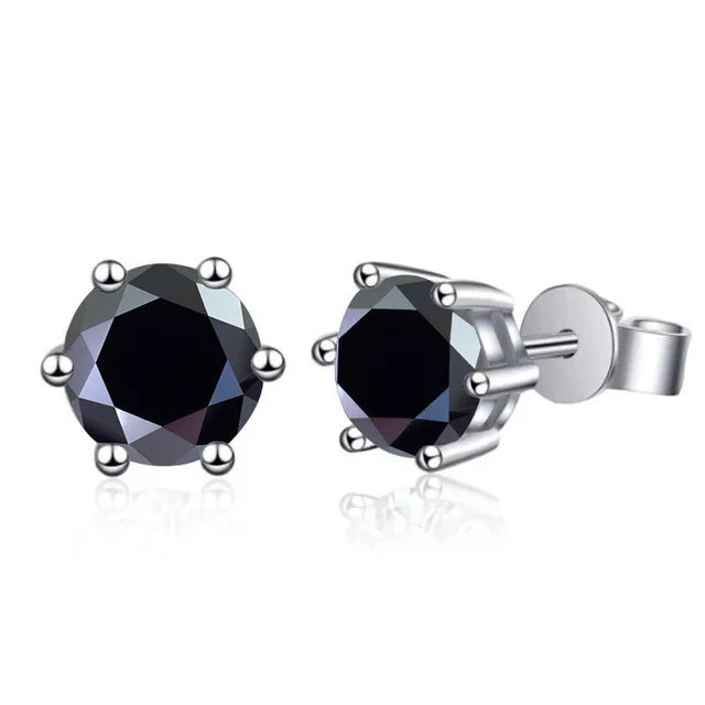 Moissanit Ohrstecker 1-6ct 21 Farben GRA Zertifikat 925 Sterlingsilber