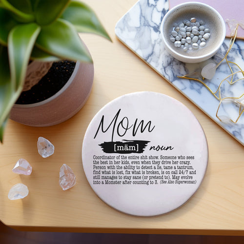 Adulting Coaster Geschenkset 6er-Pack Lustige Zitat-Untersetzer für Bartheken-Dekoration und Präsentation