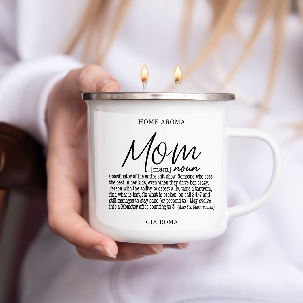 Mothers Day Candle Mug 16oz Reusable Metal Candle Soy Gift