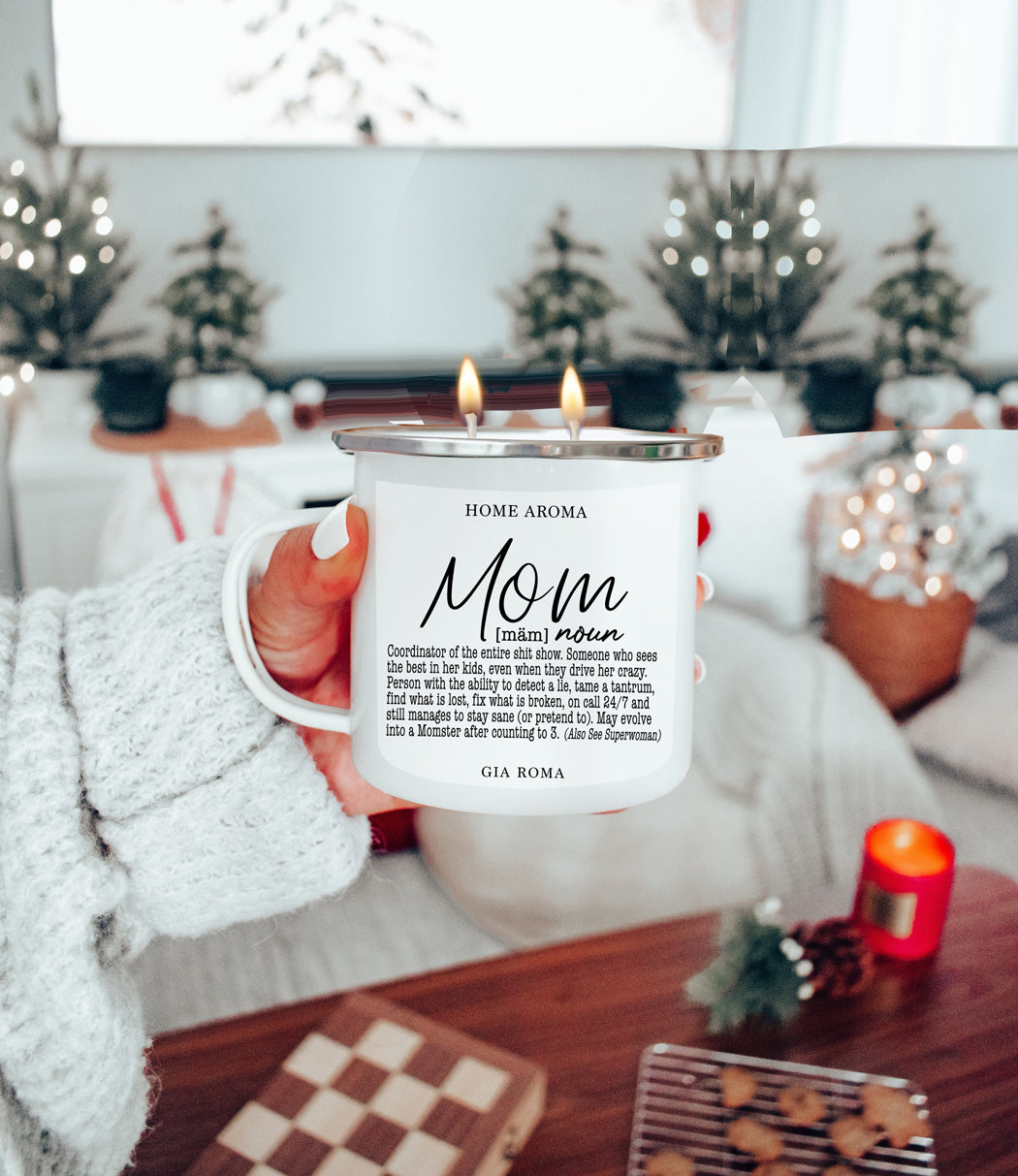 Mothers Day Candle Mug 16oz Reusable Metal Candle Soy Gift