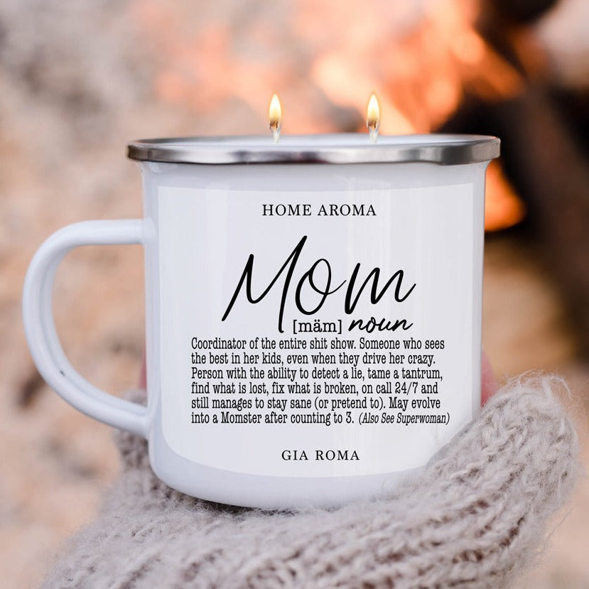 Mothers Day Candle Mug 16oz Reusable Metal Candle Soy Gift