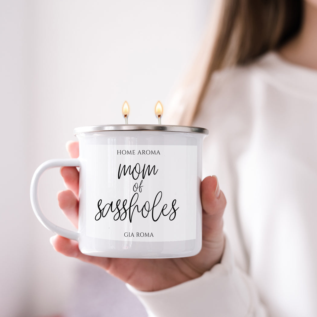 Mothers Day Candle Mug 16oz Reusable Metal Candle Soy Gift