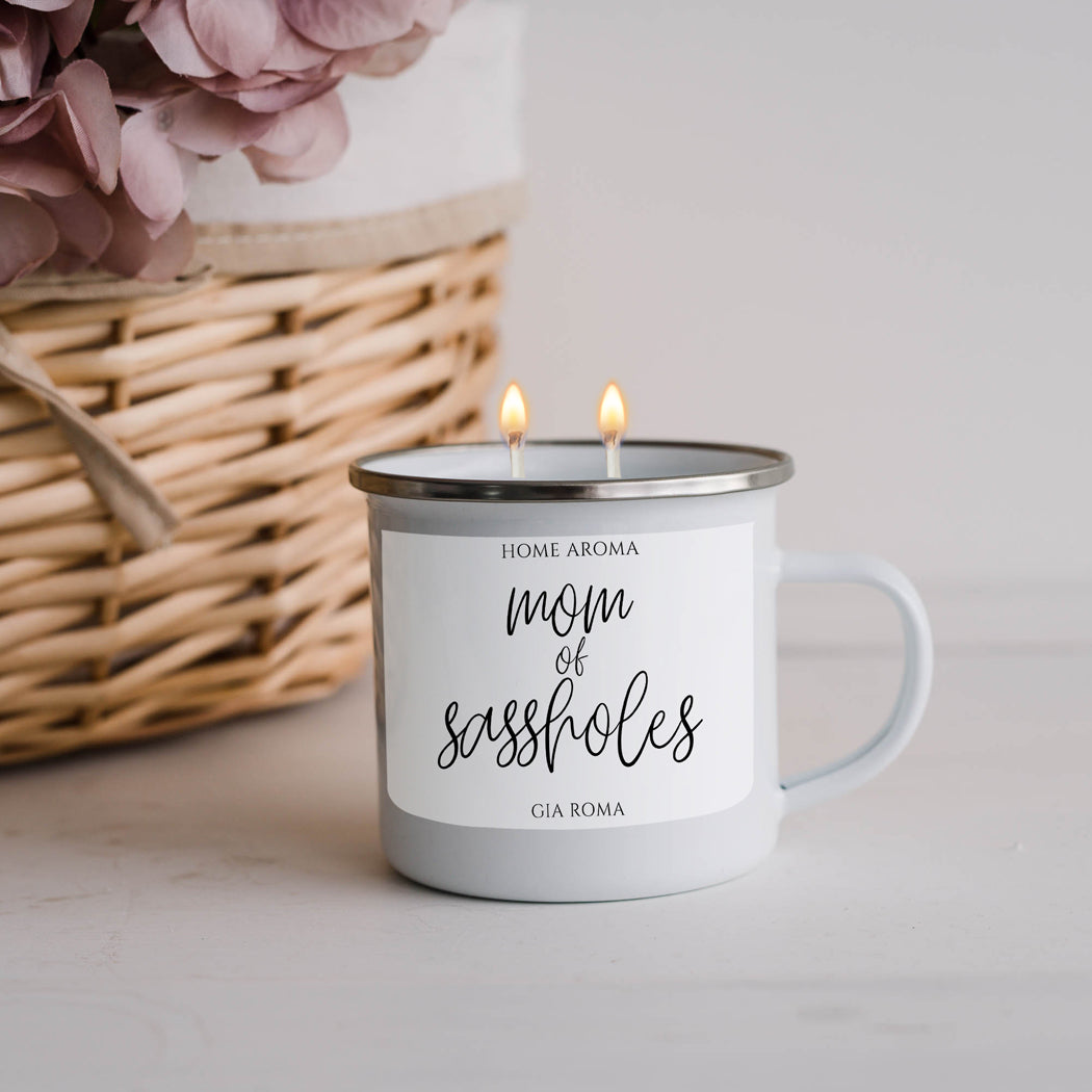 Mothers Day Candle Mug 16oz Reusable Metal Candle Soy Gift