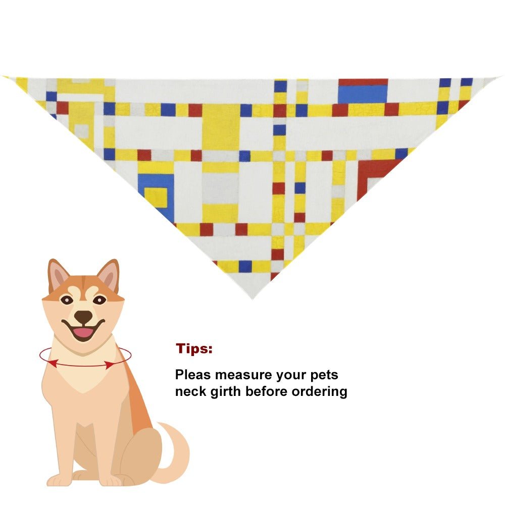 Mondrian Broadway Boogie Woogie Pet Scarf