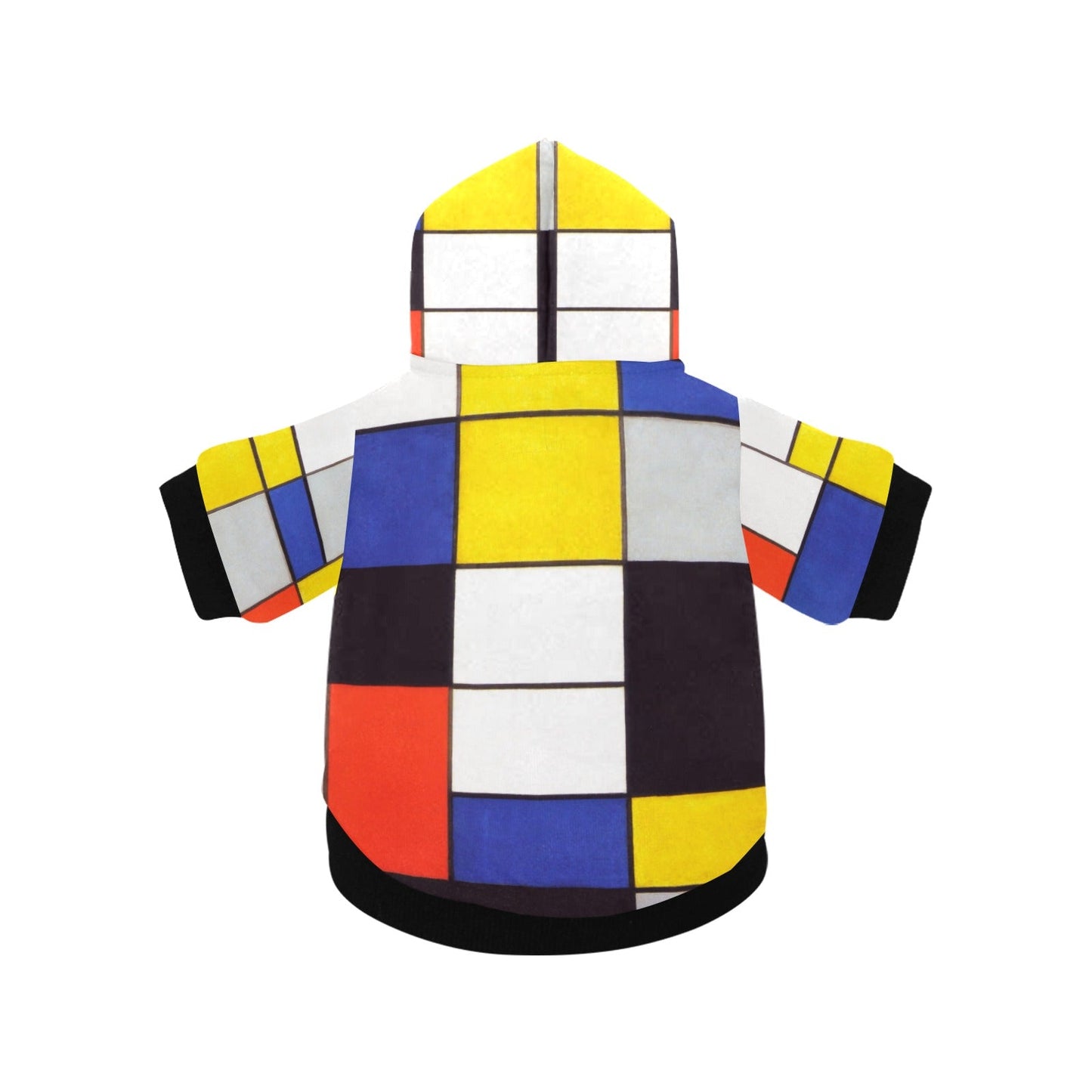 Mondrian Composition A Button Hoodie