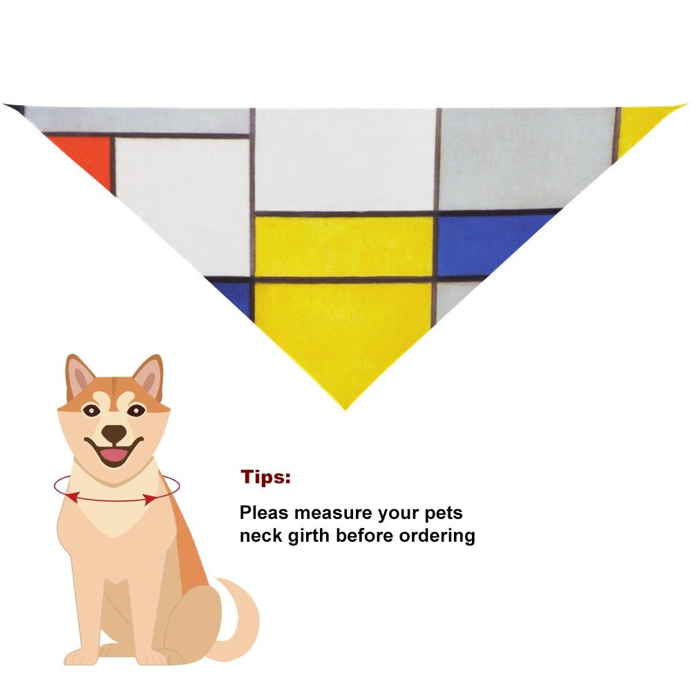 Mondrian Composition A Pet Scarf