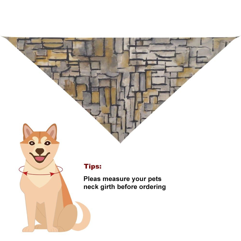 Mondrian Tableau No. 2, Composition No. VII Pet Scarf