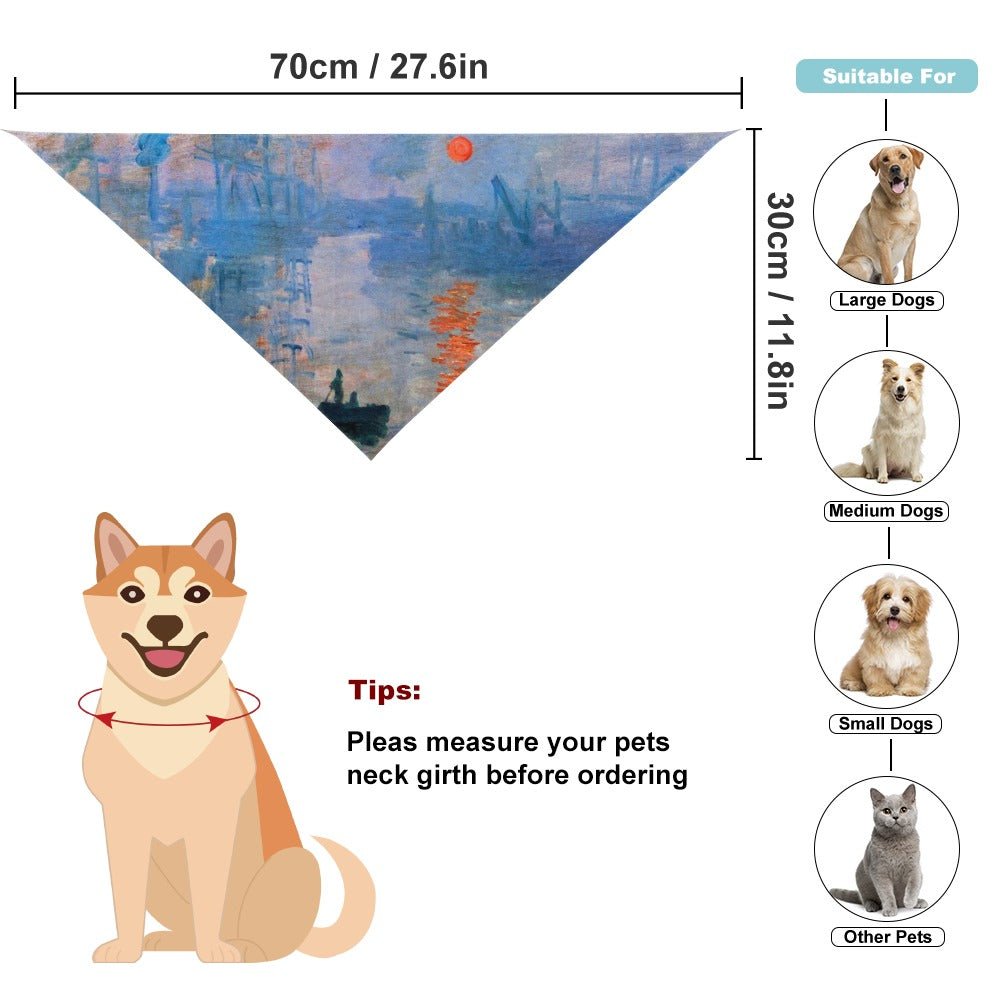 Monet Impression, Sunrise Pet Scarf