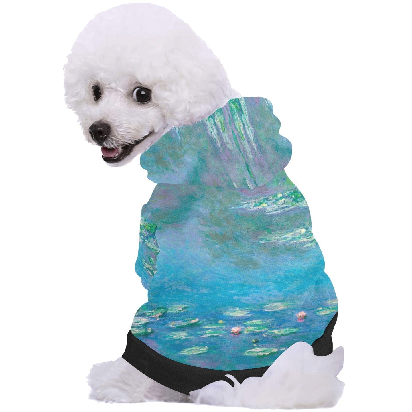 Monet Water Lilies Button Hoodie