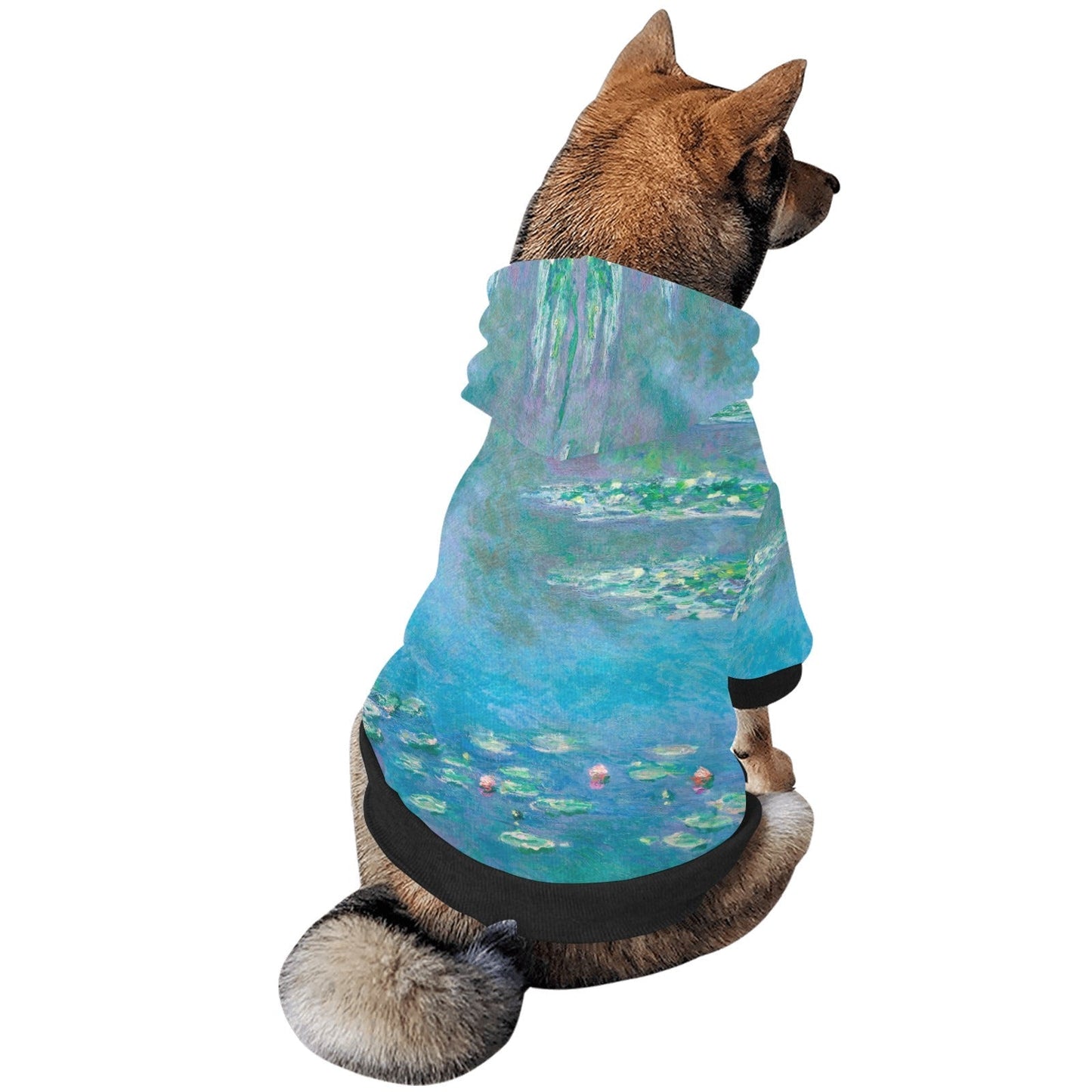 Monet Water Lilies Button Hoodie
