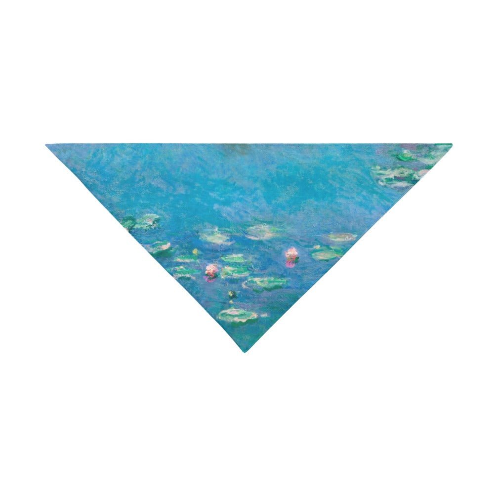 Monet Water Lilies Double-Sided Pet Bandana