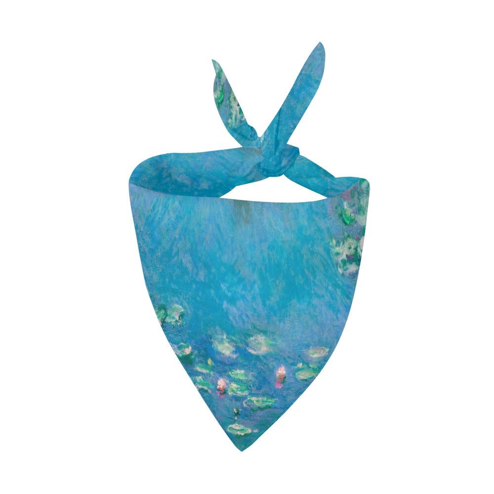 Monet Water Lilies Double-Sided Pet Bandana