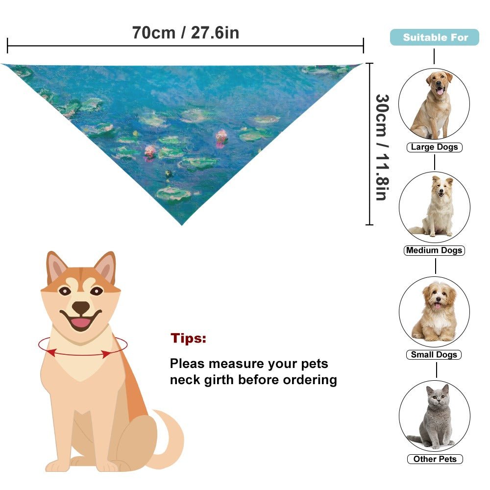 Monet Water Lilies Pet Scarf