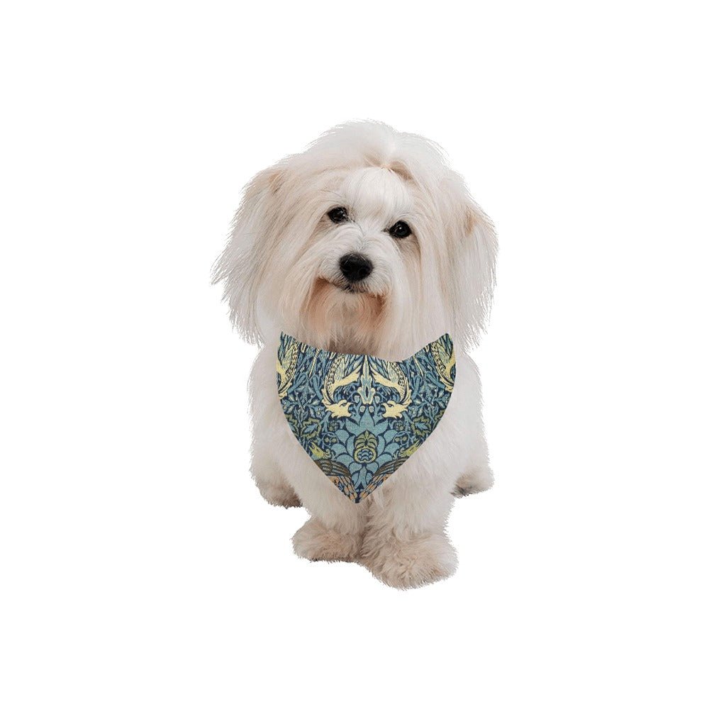 Morris Peacock and Dragon Double-Sided Pet Bandana
