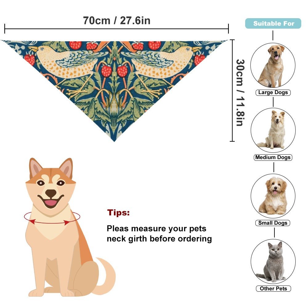 Morris Strawberry Thief Pet Scarf