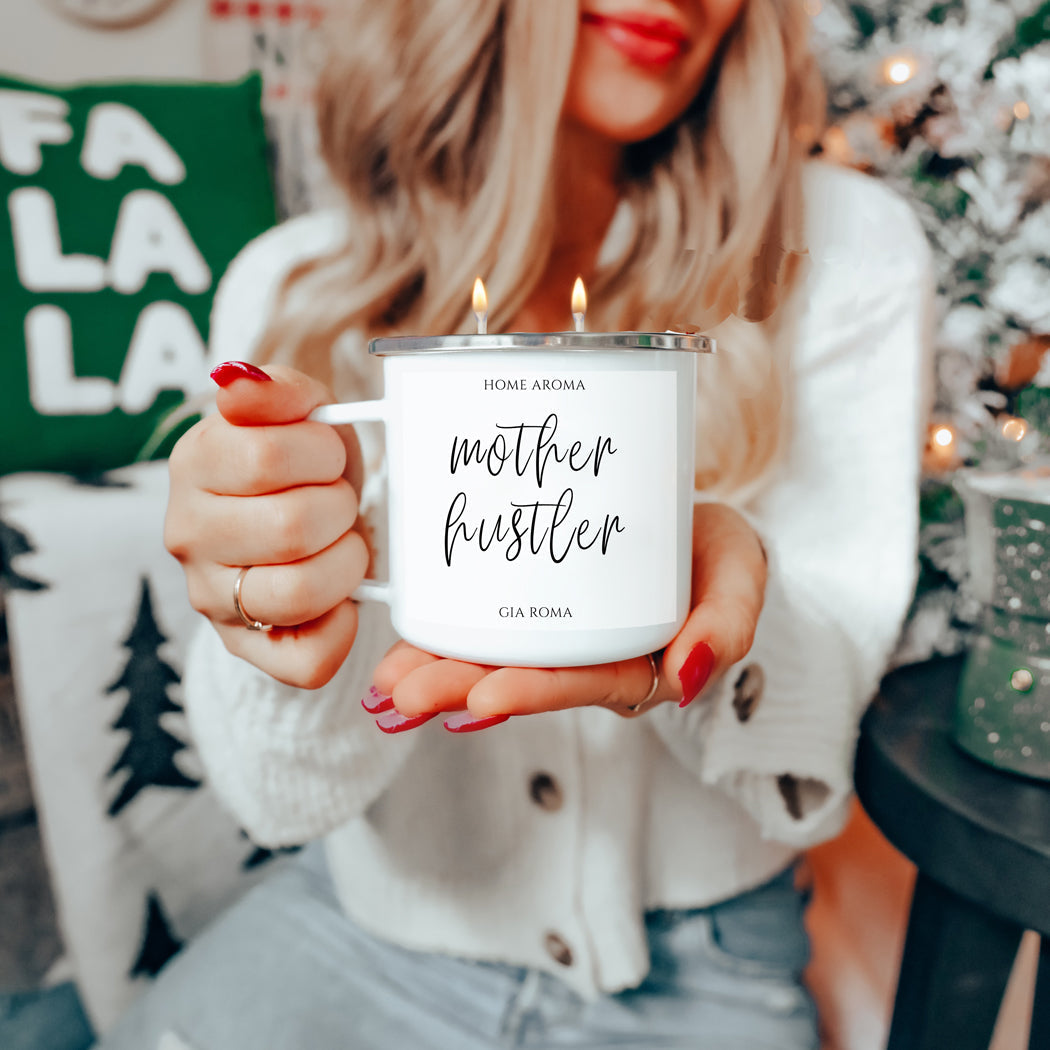 Mothers Day Candle Mug 16oz Reusable Metal Candle Soy Gift