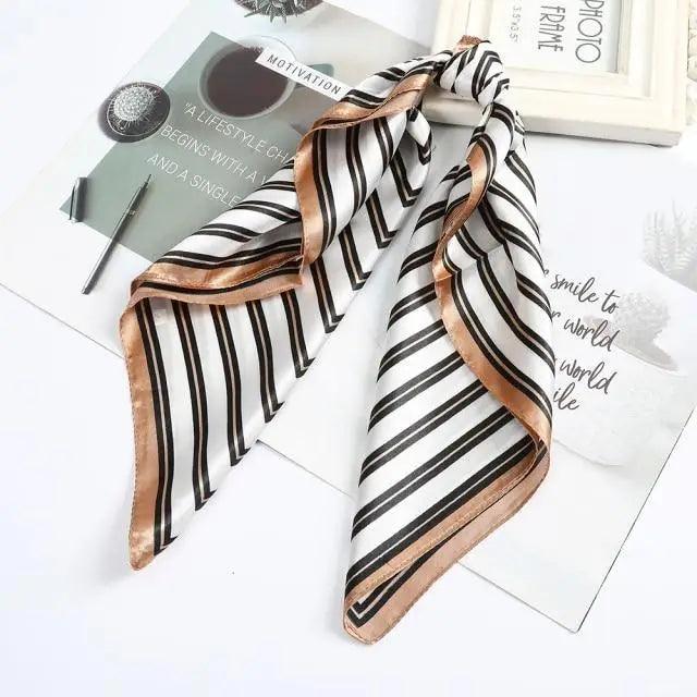 Multi-Functional Square Silk Scarf 60*60cm Headband Hairbands Hair Hoop Accessories For Women,Girl,Lady Head Neck Satin Scarf Handkerchief