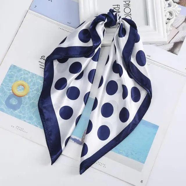 Multi-Functional Square Silk Scarf 60*60cm Headband Hairbands Hair Hoop Accessories For Women,Girl,Lady Head Neck Satin Scarf Handkerchief