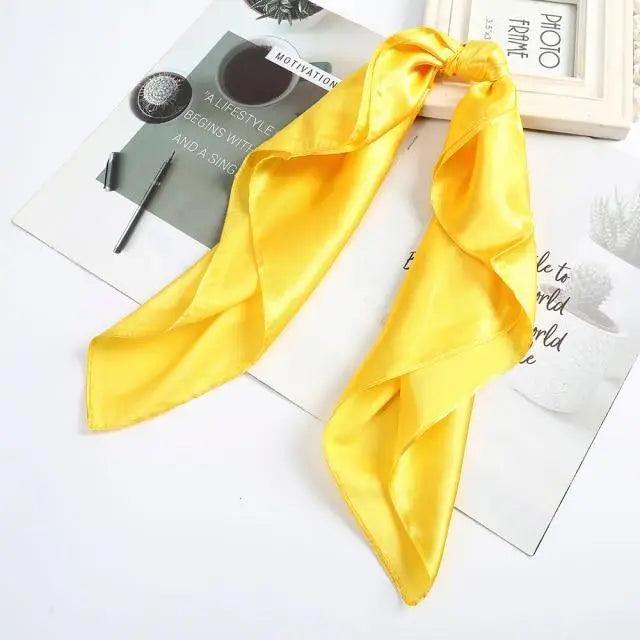 Multi-Functional Square Silk Scarf 60*60cm Headband Hairbands Hair Hoop Accessories For Women,Girl,Lady Head Neck Satin Scarf Handkerchief