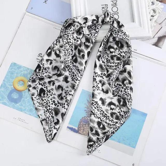 Multi-Functional Square Silk Scarf 60*60cm Headband Hairbands Hair Hoop Accessories For Women,Girl,Lady Head Neck Satin Scarf Handkerchief