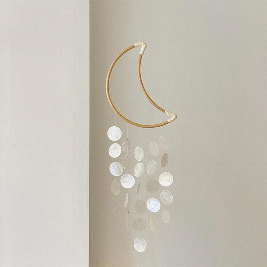 Natural Outdoor Shell Wind Chime Nordic Korean Style Hotel Dorm Home Office Nursery Decor Hanging Accessories For Gift Decoration Photography Wind Chimes
