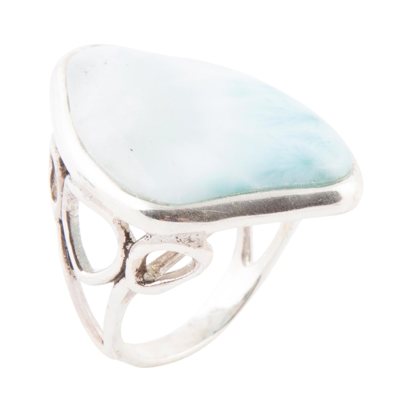 Bague en larimar bleu et argent sterling « Merveilles naturelles »