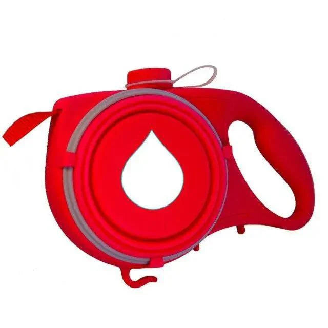 New 3 IN 1 Multifunctional Colorful Pet Leash With Built-in Water Bottle Bowl And Waste Bag Dispenser Modern Design For All Pets