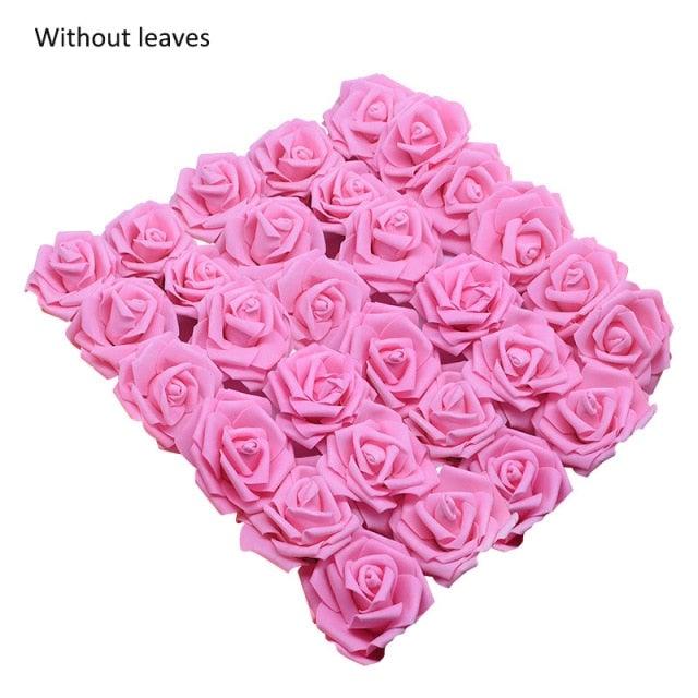 New Artificial 10/20/30 Heads 8cm PE Foam Rose Flowers Bride Bouquet Flower For Wedding Party Decorative Scrapbooking Flower Silk Roses for Wedding Centerpieces Bridal Show Bouquets Party Home Flowers Decoration