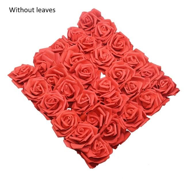 New Artificial 10/20/30 Heads 8cm PE Foam Rose Flowers Bride Bouquet Flower For Wedding Party Decorative Scrapbooking Flower Silk Roses for Wedding Centerpieces Bridal Show Bouquets Party Home Flowers Decoration