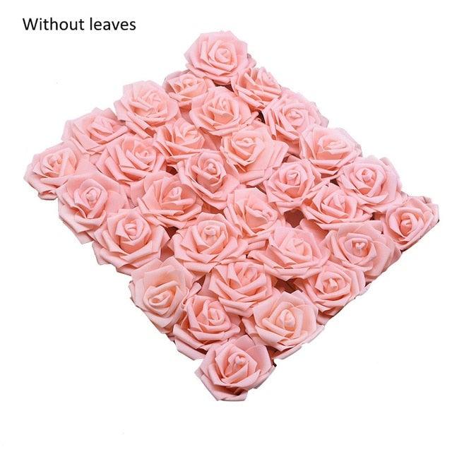 New Artificial 10/20/30 Heads 8cm PE Foam Rose Flowers Bride Bouquet Flower For Wedding Party Decorative Scrapbooking Flower Silk Roses for Wedding Centerpieces Bridal Show Bouquets Party Home Flowers Decoration