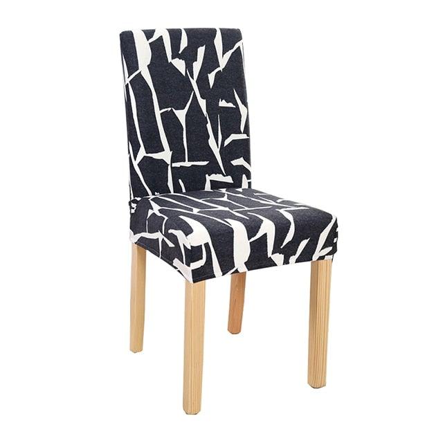 New Chair Covers Spandex Stretch Chair Covers Dining Slipcover Decorative Chair Cover floral For Kitchen Wedding Banquet Hotel Stretch Armless Chair Slipcover for Dining Room Seat Cushion, Spandex Kitchen Parson Chair Protector Cover, Removable & Washable