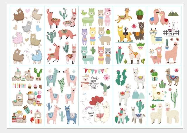 New Children's Sticker Animals Pattern Tattoo Bear Lion Rainbow Luxury Colorful Children Sets