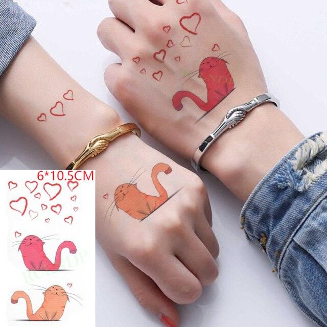 New Different Waterproof Temporary Tattoo Cute Fox Dog Luxury Animal Stickers Tattoo Colorful Modern Design For Adults Kids