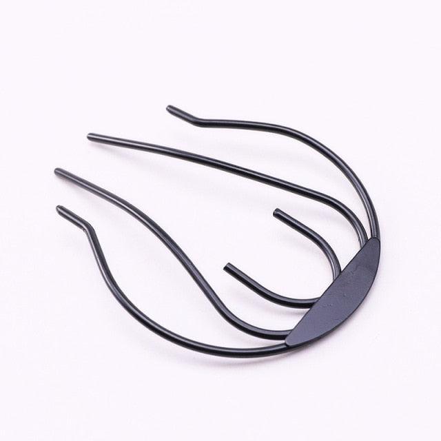 New Double Root Hair Hoop Head Band Adjustable Hair Clips Women Hoop Elastic Rubber Bands Ring Hair Styling Tools Hair Braider For Women Hair Styling